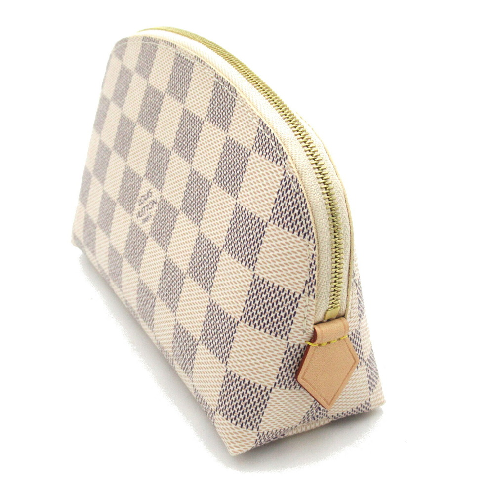 LOUIS VUITTON Pochette Cosmetic Pouch Bag Azur White - Picture 3 of 9